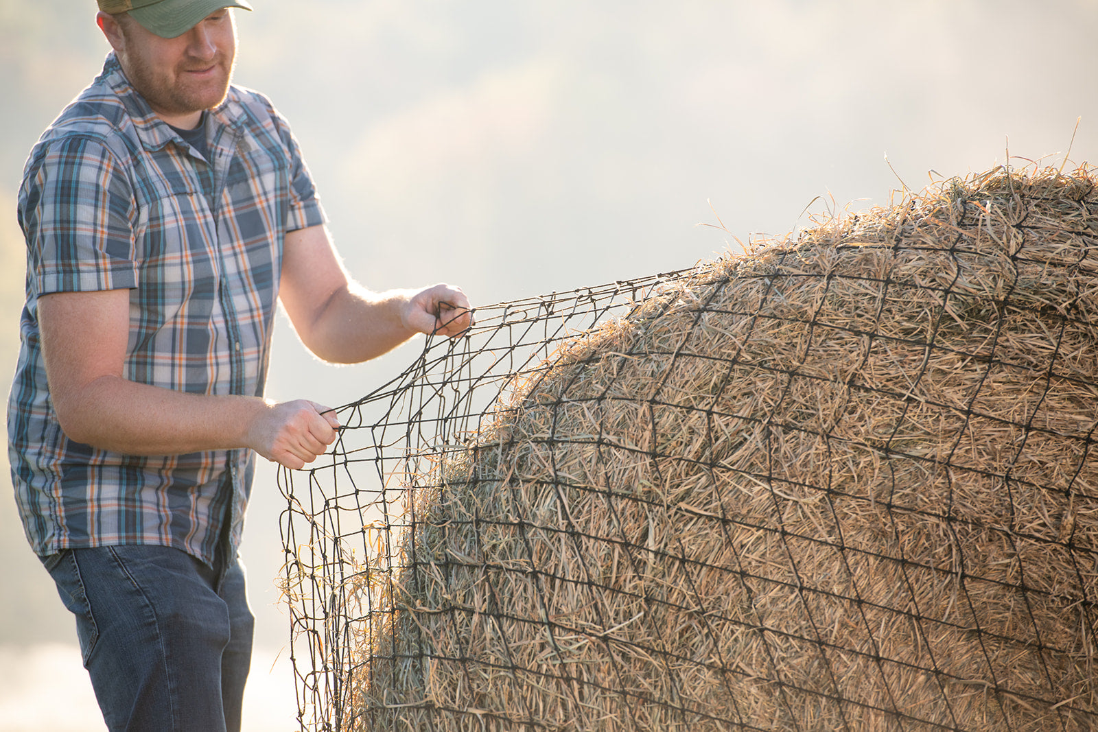 Hay Net Round Bale Hay Nets | Texas Hay Net | Made in USA – Texas Haynet